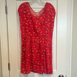 Cute and comfy coral and floral dress Mossimo Supply Co. Size XL